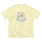 kima-maniのLots of cute 〜フリルとリボンと三毛猫と〜 ビッグシルエットTシャツ