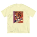 iki.mushinoのレトロヒーロー ビッグシルエットTシャツ