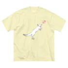 Amiの狐の手毬唄-鳥居狛狐弐- ビッグシルエットTシャツ