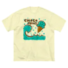 sandy-mのチョコミントアイス＆ビッグウェーブ ビッグシルエットTシャツ