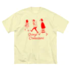 hilo tomula トムラ ヒロのGroup Collective Red ビッグシルエットTシャツ