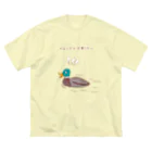 NIKORASU GOのユーモアデザイン「鴨うどんを食べたい」 Big T-Shirt