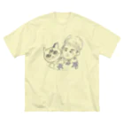 nekonosiawaseのみけにゃん ビッグシルエットTシャツ