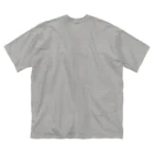 amemugi（あめむぎ）の（白線ver.）恐竜さんとティータイム。 ビッグシルエットTシャツ