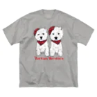 Kizplanning 「Sylph&Devil's」のTartan Westies  ビッグシルエットTシャツ