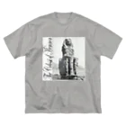 PALA's SHOP　cool、シュール、古風、和風、のThe Colossi of Memnon ビッグシルエットTシャツ