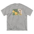 HOGOKEN_YURINEのお花とHOGOKEN Big T-Shirt