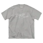 DIGITAL ONCHI 公式ストアのDIGITAL ONCHI WHITE（手書き） ビッグシルエットTシャツ