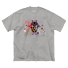 SOKICHISAITOのMOTOREDFLOWER #SKkulLL001 #FrontPrint Big T-Shirt