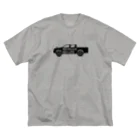 QUQU_WORKSのノーハイラックスノーライフ ブラック Big T-Shirt