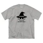 QUQU_WORKSのウィザードスカル 魔法使い ブラック Big T-Shirt
