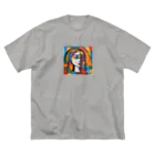 garireoのピカソ風の絵画1 ビッグシルエットTシャツ