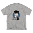 nakayoshi_koyoshiの弟 青丸 ビッグシルエットTシャツ