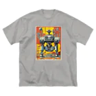 mirinconixのレトロで大きくてジャンクな戦闘用ロボットくん ビッグシルエットTシャツ