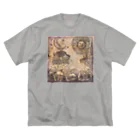 JapaneseArt Yui Shopの古代人の未来設計 ビッグシルエットTシャツ