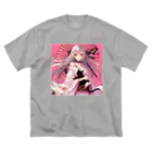 cocoa8877のみゃう　と　美雨　１ ビッグシルエットTシャツ