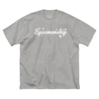 Spacemanship shopのSpacemanship logo White スペースマンシップ　ロゴ　白 ビッグシルエットTシャツ