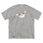 TICTOCのどうぶつショップのほんわか通りのこねこさん（BIG FACE） ビッグシルエットTシャツ