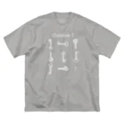 AJU*のQ3（白インク） Big T-Shirt