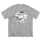 norishiroのわんわんかいぎ ビッグシルエットTシャツ