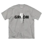 ペアTシャツ屋のシバヤさんのペア(GROOM)タキシード_白_FB Big T-Shirt