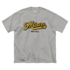 No.326のベースボールロゴ　金 Big T-Shirt