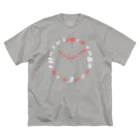 SWEET＆SPICY 【 すいすぱ 】ダーツのNO DARTS NO LIFE ーTIME ー【白×赤】 ビッグシルエットTシャツ