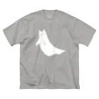 k_oのおばけねこ cat ghost ビッグシルエットTシャツ