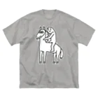 犬田猫三郎のうまのりくん ビッグシルエットTシャツ