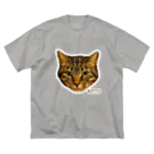 猫カフェ ぶぅたんグッズショップの絵文字キトくん ビッグシルエットTシャツ
