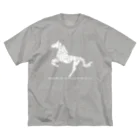 SWEET＆SPICY 【 すいすぱ 】ダーツのWhite horse ビッグシルエットTシャツ