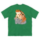 LalaHangeulのTOAD (ヒキガエル) 英字バージョン　バックプリント Big T-Shirt