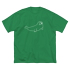 neconos Goodsのあざらしのひと（白） Big T-Shirt