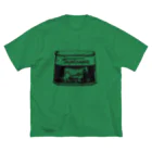 Too fool campers Shop!のイツモのコンビーフ01(黒文字) ビッグシルエットTシャツ