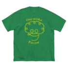 One stroke PierrotのOne stroke Pierrot (黄線) ビッグシルエットTシャツ