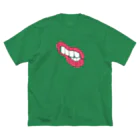 stickysyrupsのたらこクチビル ビッグシルエットTシャツ