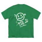 タキオン✩ライダー✩ラボのSmile with me【しろ】 ビッグシルエットTシャツ