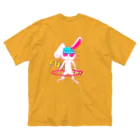makoto62のカタミミ　フラフープver ビッグシルエットTシャツ