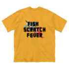 maniodのFISH  SCRATCH FEVER 2 ビッグシルエットTシャツ