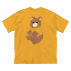 ちぎりパン子の🧸着せ替えくまちゃん🧸 ビッグシルエットTシャツ