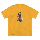 猫の浮世絵・草紙の美女の言いつけを聞く猫 Big T-Shirt