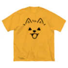 イラスト MONYAAT の近すぎるポメラニアン03　ハロウィン ビッグシルエットTシャツ