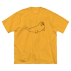 neconos Goodsのあざらしのひと（黒） Big T-Shirt