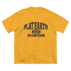 Mappila SHOPのカレッジ風(ネイビー)　フラットアース FLATEARTH Big T-Shirt