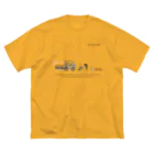 NOBLEROSEGRAFFITIのNRG.ローズメイク(BK) ビッグシルエットTシャツ