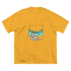 なごの殿と梅雨／猫 ビッグシルエットTシャツ