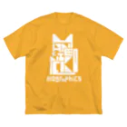 1110graphicsのMANEKINEKO / 招き猫 ビッグシルエットTシャツ