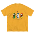 キッチュの横向き三国志パンダ ビッグシルエットTシャツ