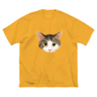 猫に救われたから猫を救うショップのリアルみーちゃんT ビッグシルエットTシャツ