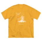 risacanのyak shaving for darker color ビッグシルエットTシャツ